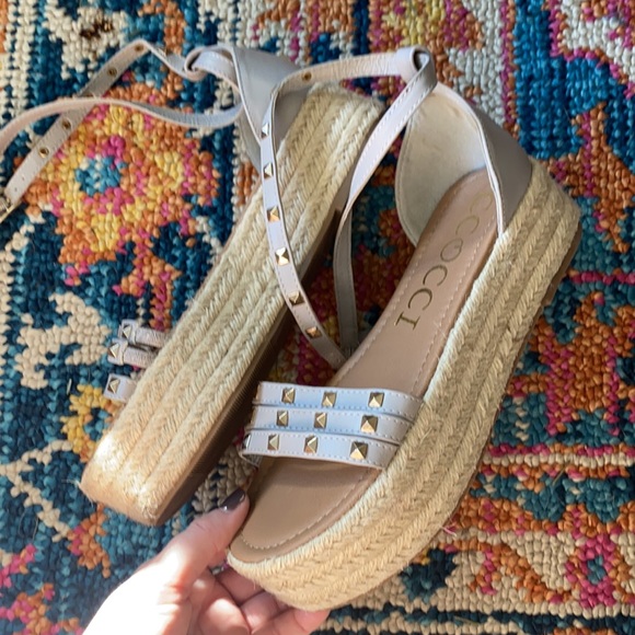 Ccocci Faux Leather Platform Stuf Espadrilles - Picture 4 of 4